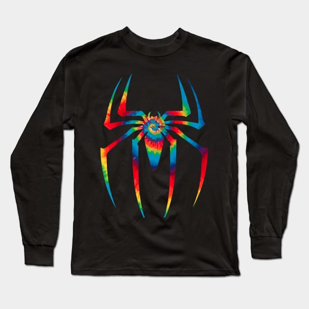 Tie Dyed Spider Long Sleeve T-Shirt by Muzehack